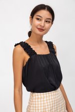 AYLIN RUCHED STRAPS TOP