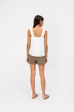 AYLIN RUCHED STRAPS TOP
