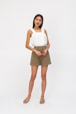 AYLIN RUCHED STRAPS TOP