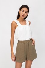 AYLIN RUCHED STRAPS TOP