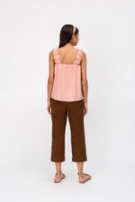 AYLIN RUCHED STRAPS TOP