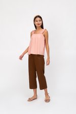 AYLIN RUCHED STRAPS TOP