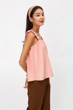 AYLIN RUCHED STRAPS TOP