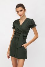 LEILA PAPERBAG LINEN SHORTS