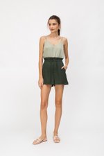 LEILA PAPERBAG LINEN SHORTS