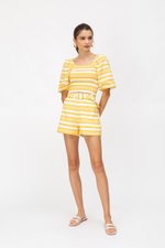 BINGHAM STRIPE BELTED SHORTS BINGHAM STRIPE BELTED SHORTS