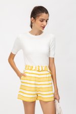 BINGHAM STRIPE BELTED SHORTS BINGHAM STRIPE BELTED SHORTS
