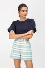 BINGHAM STRIPE BELTED SHORTS BINGHAM STRIPE BELTED SHORTS
