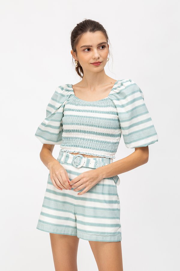 BINGHAM STRIPE BELTED SHORTS BINGHAM STRIPE BELTED SHORTS