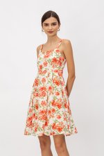 BRIELLA FLORAL BLOOM FIT & FLARE DRESS BRIELLA FLORAL BLOOM FIT & FLARE DRESS