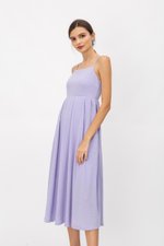 EVIE TEXTURED MIDI DRESS EVIE TEXTURED MIDI DRESS