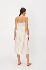 EVIE TEXTURED MIDI DRESS EVIE TEXTURED MIDI DRESS