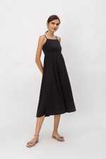 EVIE TEXTURED MIDI DRESS EVIE TEXTURED MIDI DRESS