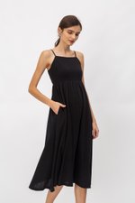 EVIE TEXTURED MIDI DRESS EVIE TEXTURED MIDI DRESS
