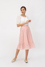 ALESSIA EYELET MIDI SKIRT