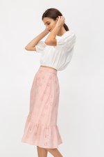 ALESSIA EYELET MIDI SKIRT