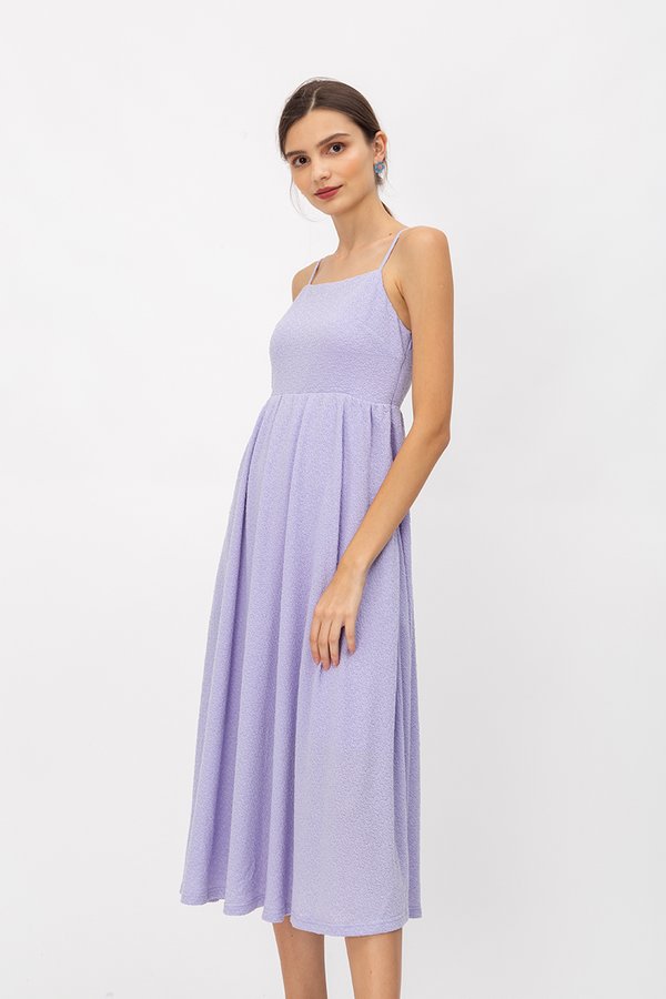 EVIE TEXTURED MIDI DRESS