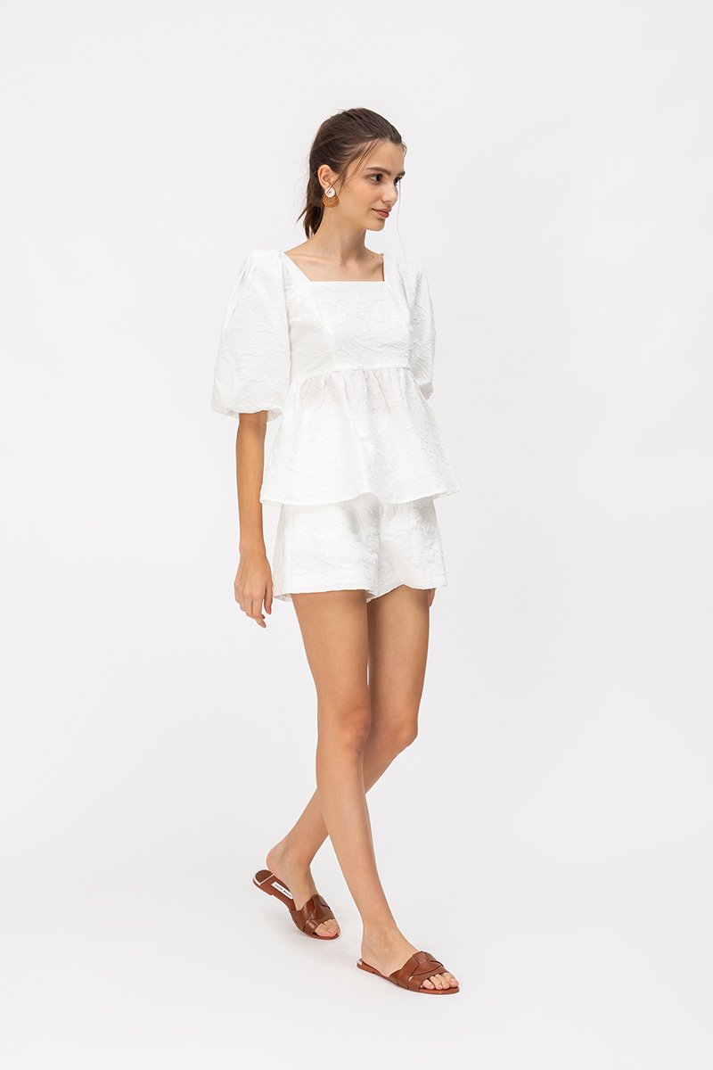 BIANCA JACQUARD HIGHWAIST SHORTS