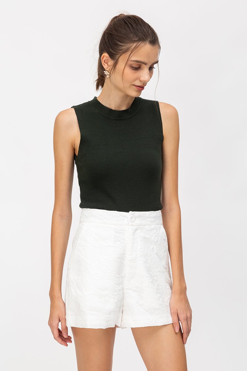 BIANCA JACQUARD HIGHWAIST SHORTS