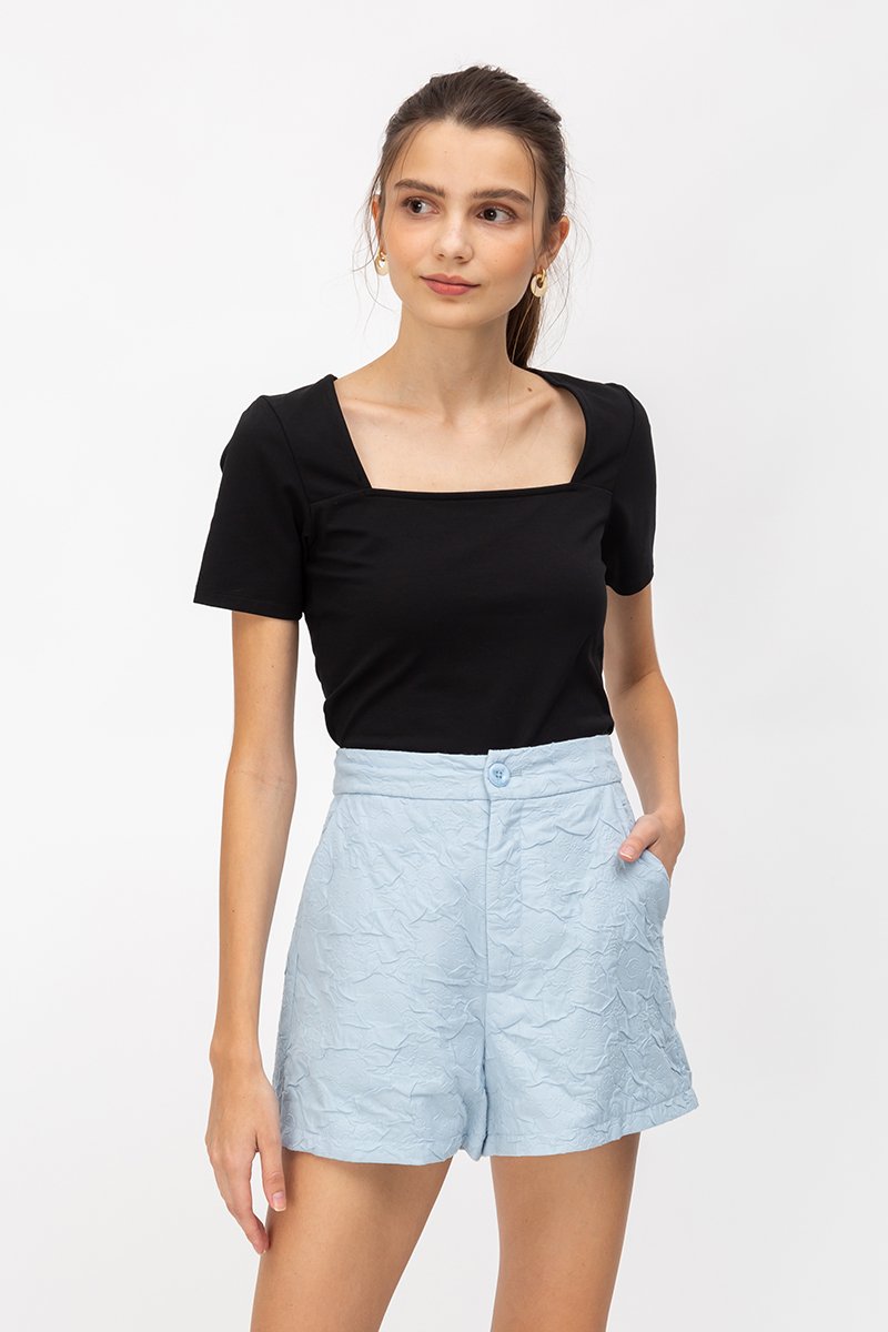 BIANCA JACQUARD HIGHWAIST SHORTS