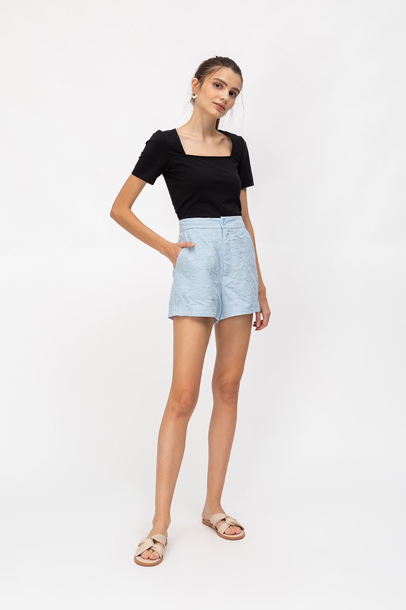 BIANCA JACQUARD HIGHWAIST SHORTS