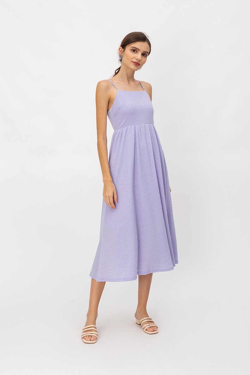 EVIE TEXTURED MIDI DRESS