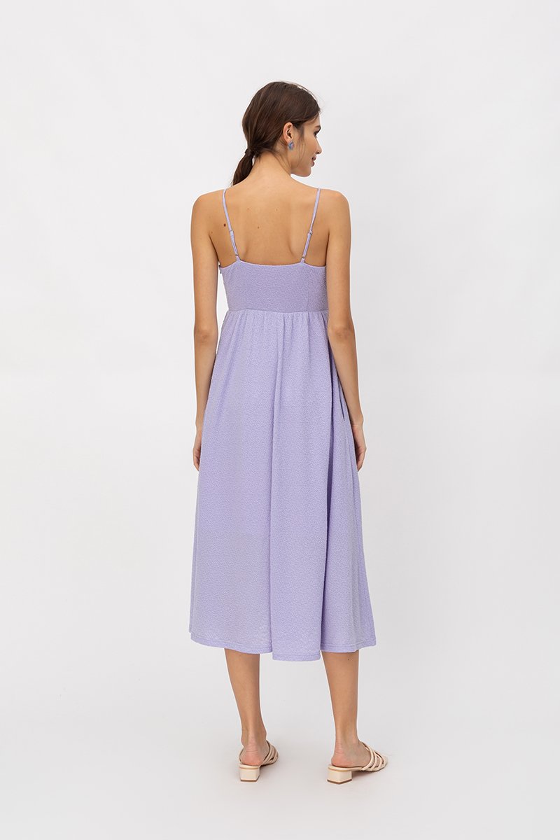 EVIE TEXTURED MIDI DRESS