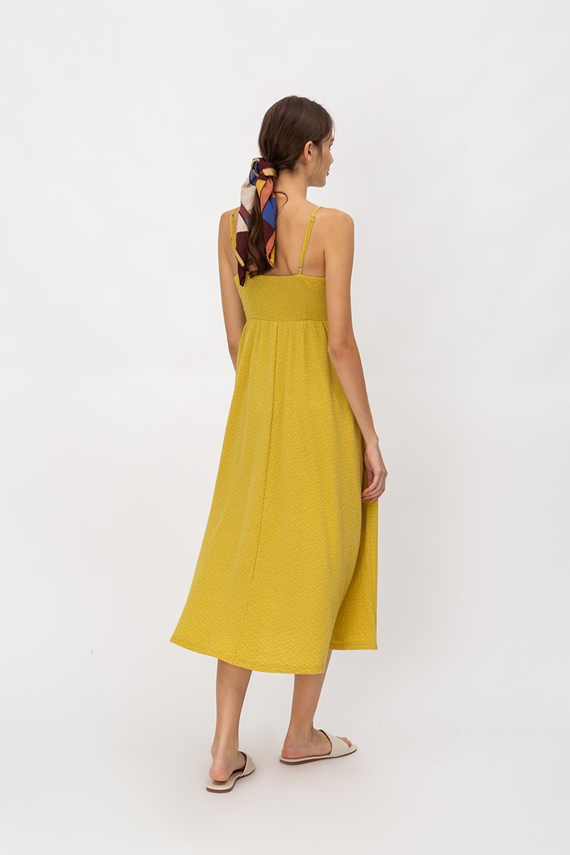EVIE TEXTURED MIDI DRESS