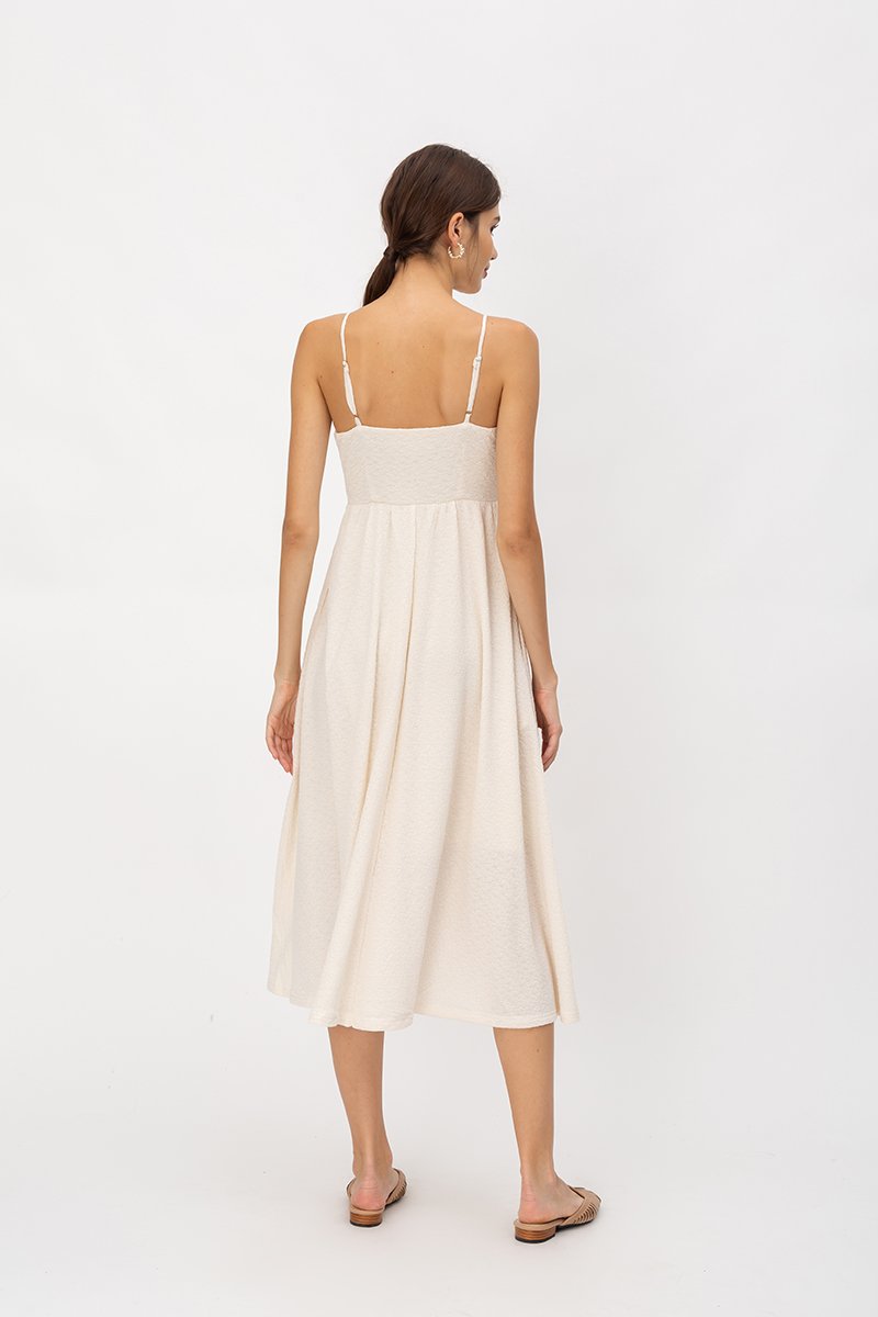 EVIE TEXTURED MIDI DRESS