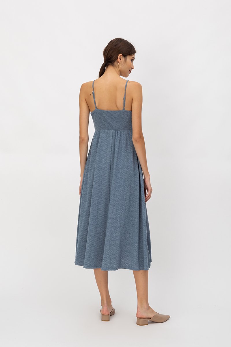 EVIE TEXTURED MIDI DRESS