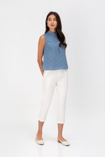 ALIZA POLKADOT CHEONGSAM TOP