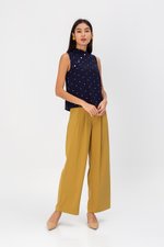 ALIZA POLKADOT CHEONGSAM TOP