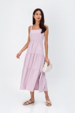 CARLENE TIERED MAXI DRESS W SLIT CARLENE TIERED MAXI DRESS W SLIT