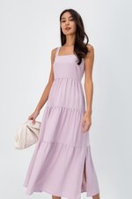 CARLENE TIERED MAXI DRESS W SLIT CARLENE TIERED MAXI DRESS W SLIT