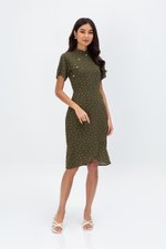 CALISTA POLKADOT WRAP CHEONGSAM