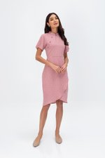 CALISTA POLKADOT WRAP CHEONGSAM