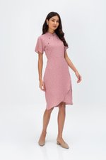 CALISTA POLKADOT WRAP CHEONGSAM