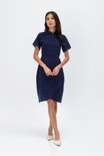 CALISTA POLKADOT WRAP CHEONGSAM