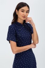 CALISTA POLKADOT WRAP CHEONGSAM