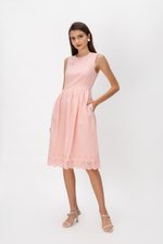 SABRINA EYELET CHEONGSAM DRESS