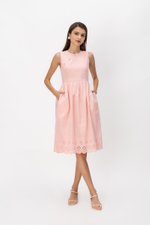 SABRINA EYELET CHEONGSAM DRESS