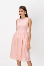 SABRINA EYELET CHEONGSAM DRESS