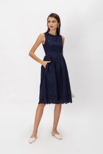SABRINA EYELET CHEONGSAM DRESS