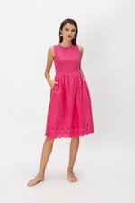 SABRINA EYELET CHEONGSAM DRESS