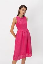 SABRINA EYELET CHEONGSAM DRESS