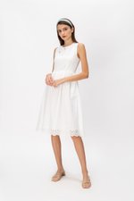 SABRINA EYELET CHEONGSAM DRESS