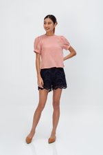 ELISABETTA COTTON PUFF SLEEVE TOP