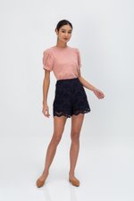 ELISABETTA COTTON PUFF SLEEVE TOP
