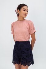 ELISABETTA COTTON PUFF SLEEVE TOP