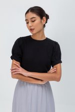 ELISABETTA COTTON PUFF SLEEVE TOP